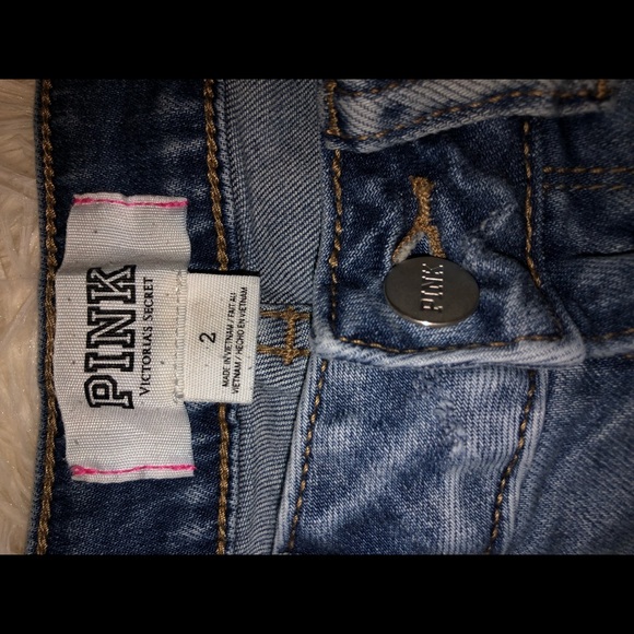 PINK jean short - Picture 2 of 4